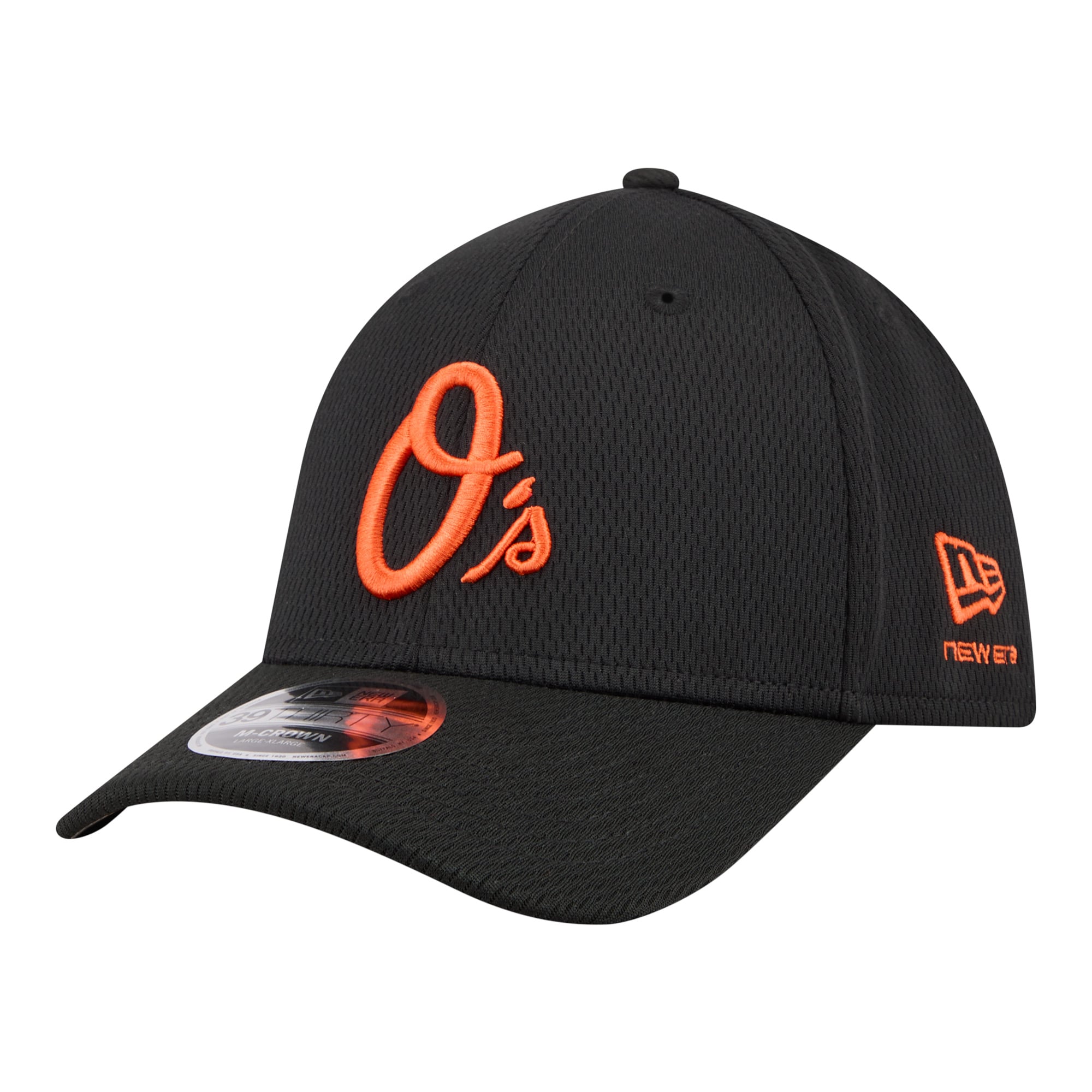 Men's New Era Black Baltimore Orioles Dash 39THIRTY Flex Hat
