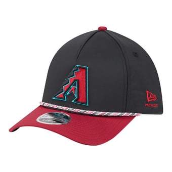 Men's New Era Black/Red Arizona Diamondbacks Rope M-Crown A-Frame 39THIRTY Flex Hat