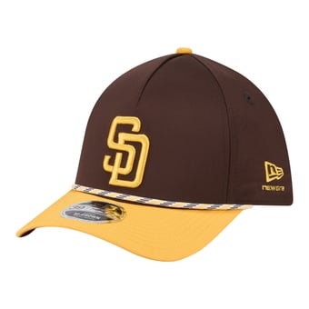 Men's New Era Brown/Gold San Diego Padres Rope M-Crown A-Frame 39THIRTY Flex Hat