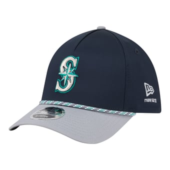 Men's New Era Navy/Gray Seattle Mariners Rope M-Crown A-Frame 39THIRTY Flex Hat