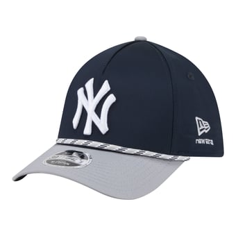Men's New Era Navy/Gray New York Yankees Rope M-Crown A-Frame 39THIRTY Flex Hat