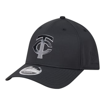 Men's New Era  Black Minnesota Twins Metallic 39THIRTY M-Crown Flex Hat