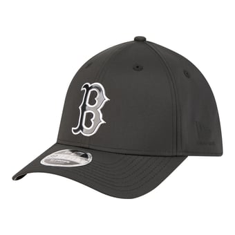 Men's New Era  Black Boston Red Sox Metallic 39THIRTY M-Crown Flex Hat