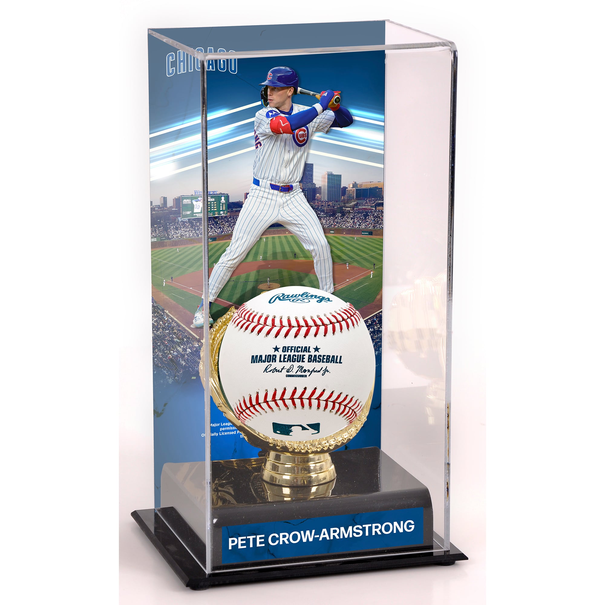 Pete Crow-Armstrong Chicago Cubs Sublimated Display Case with Image