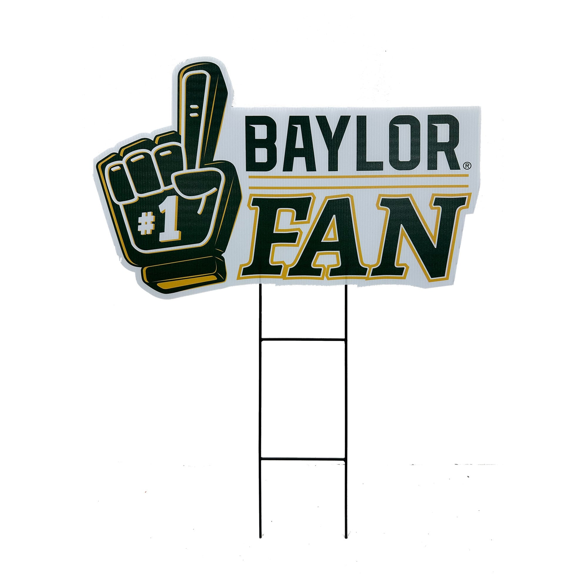 Pegasus Baylor Bears 11" x 23" #1 Fan Yard Sign