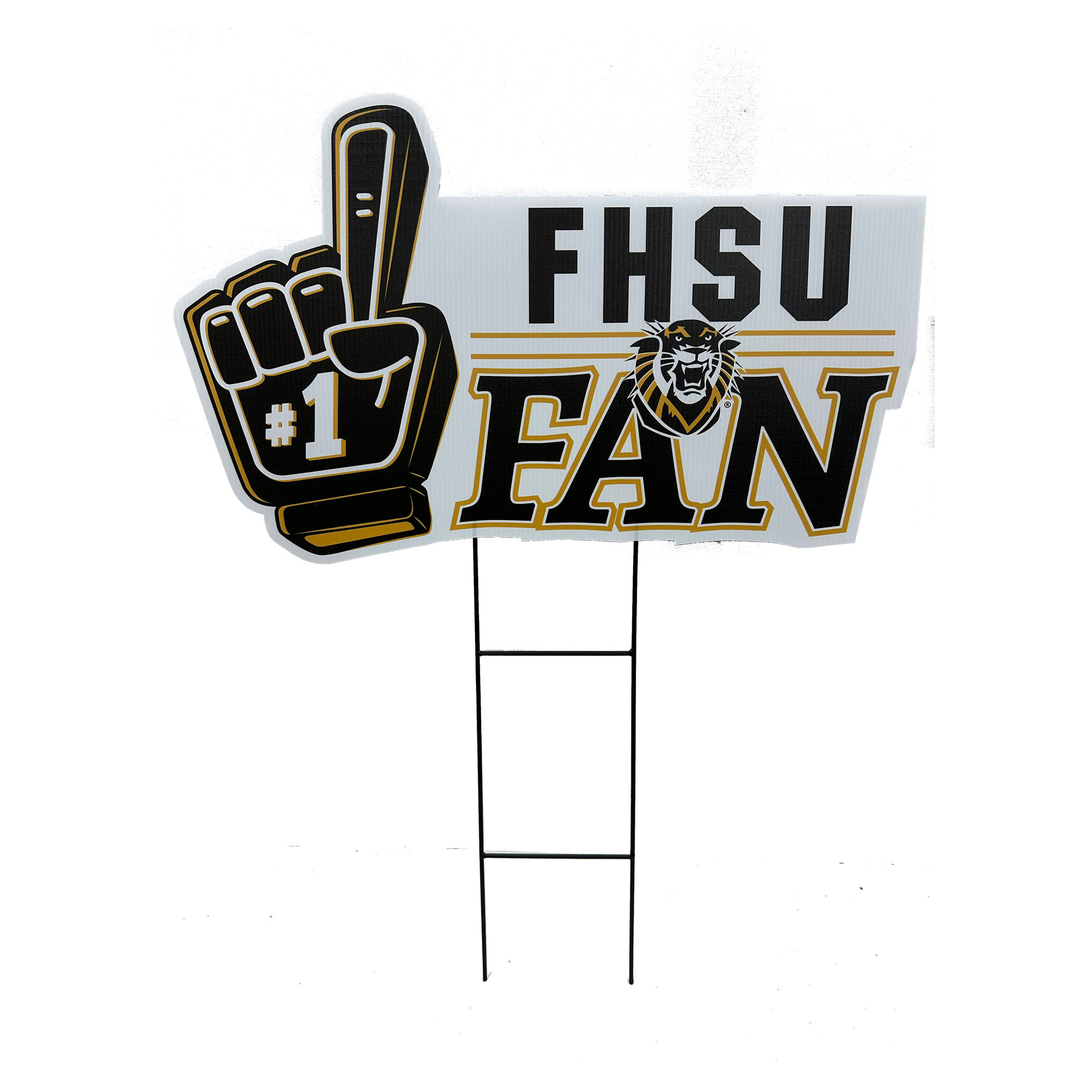 Pegasus Fort Hays State Tigers 11" x 23" #1 Fan Yard Sign