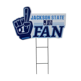 Pegasus Jackson State Tigers 11" x 23" #1 Fan Yard Sign