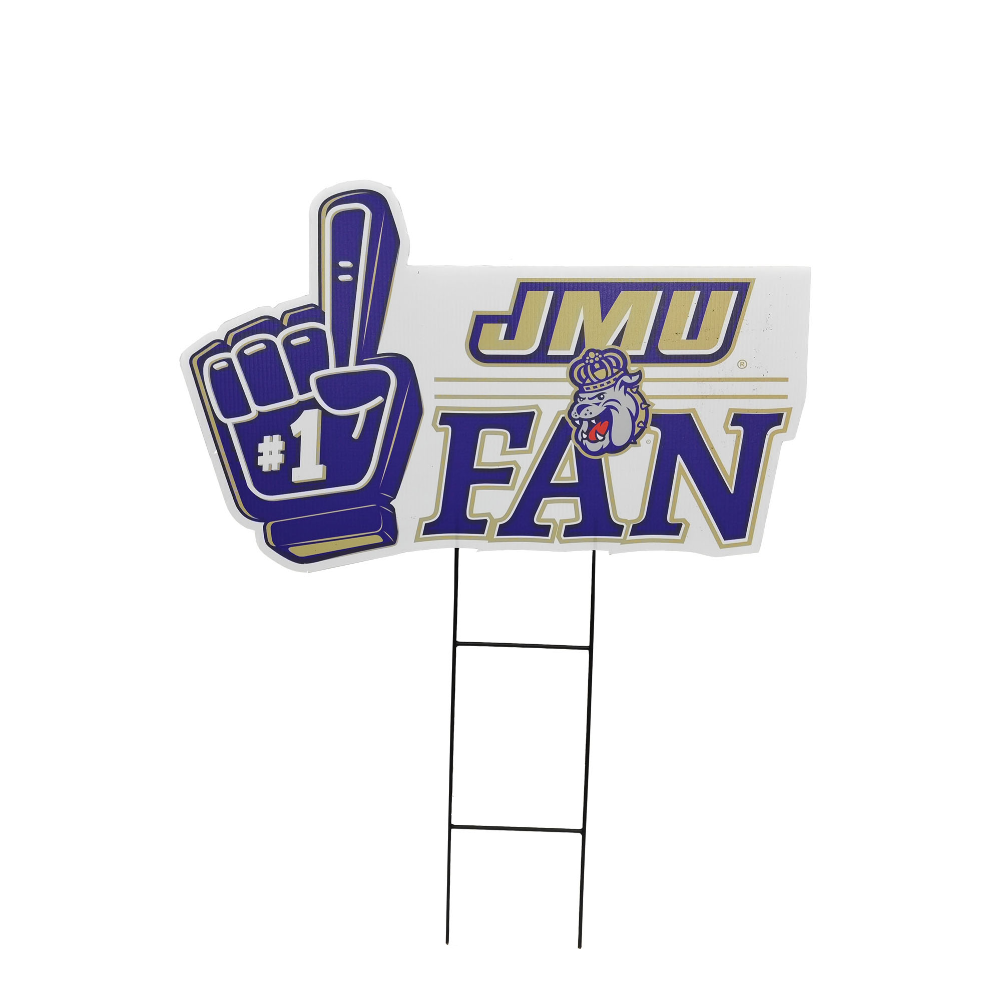 Pegasus James Madison Dukes 11" x 23" #1 Fan Yard Sign