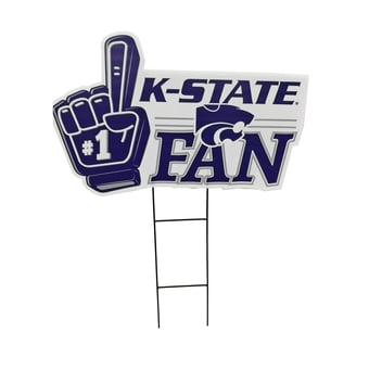Pegasus Kansas State Wildcats 11" x 23" #1 Fan Yard Sign