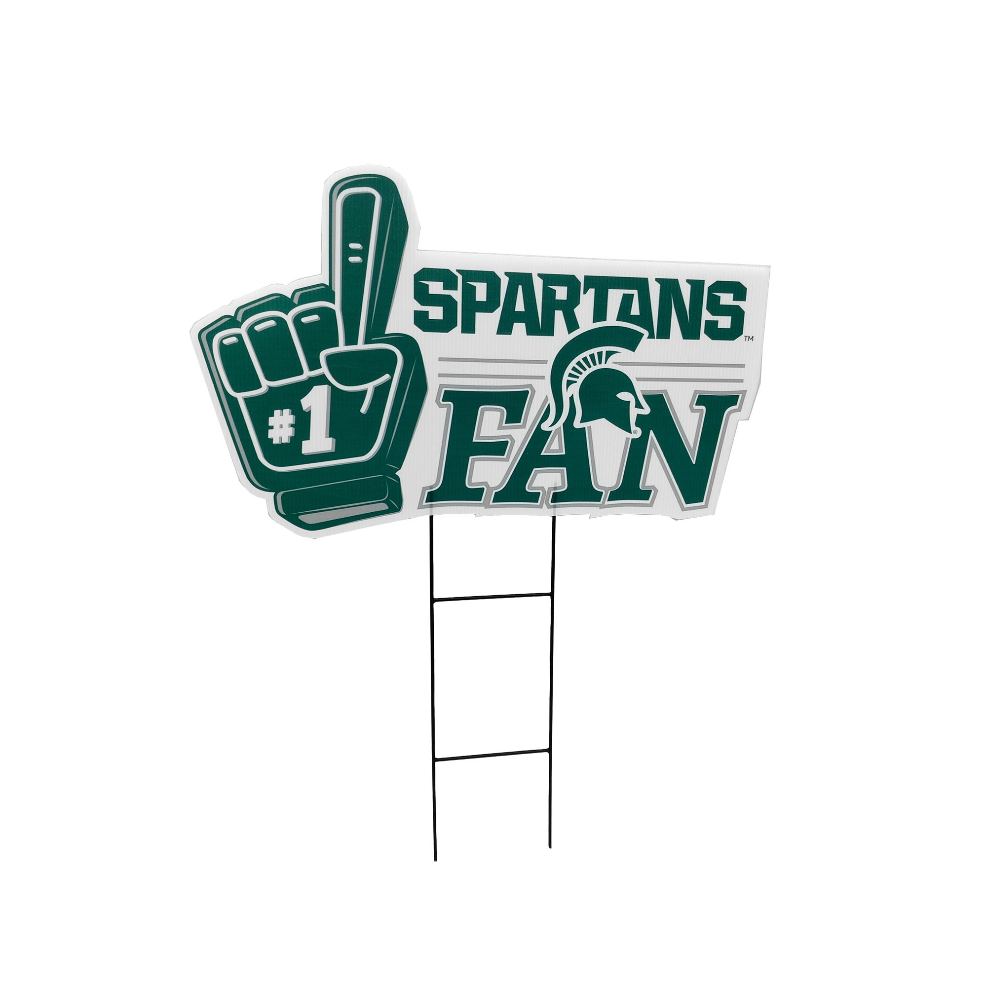 Pegasus Michigan State Spartans 11" x 23" #1 Fan Yard Sign