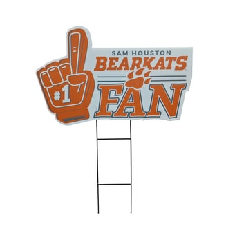 Pegasus Sam Houston State Bearkats 11" x 23" #1 Fan Yard Sign