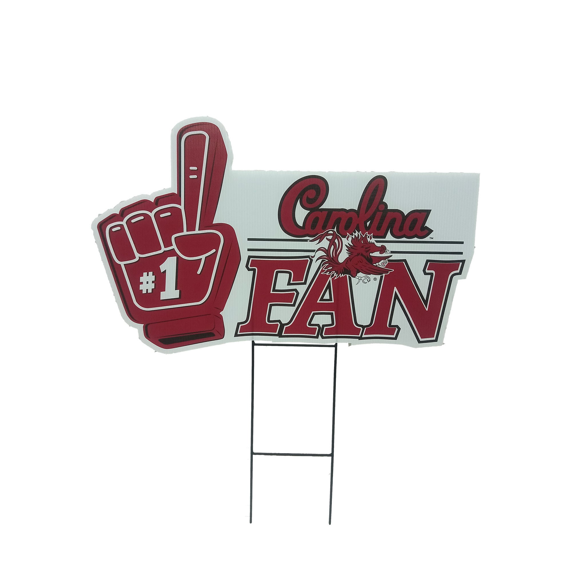 Pegasus South Carolina Gamecocks 11" x 23" #1 Fan Yard Sign