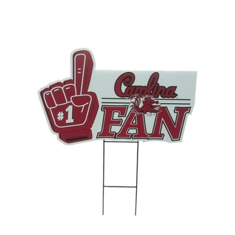 "Pegasus South Carolina Gamecocks 11"" x 23"" #1 Fan Yard Sign"