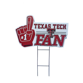 Pegasus Texas Tech Red Raiders 11" x 23" #1 Fan Yard Sign