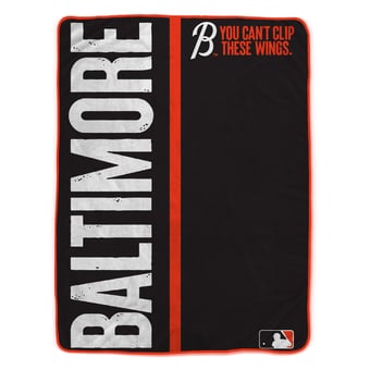 "Pegasus Baltimore Orioles 66"" x 95"" Oversized City Connect Blanket"