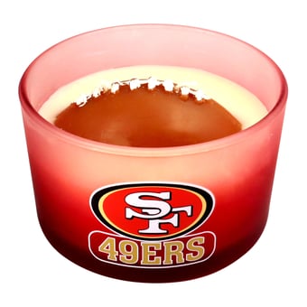 Pegasus San Francisco 49ers 14oz. 3D Wax Football Glass Candle