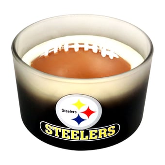 Pegasus Pittsburgh Steelers 14oz. 3D Wax Football Glass Candle
