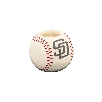 Pegasus San Diego Padres 8oz. Ceramic Baseball Candle