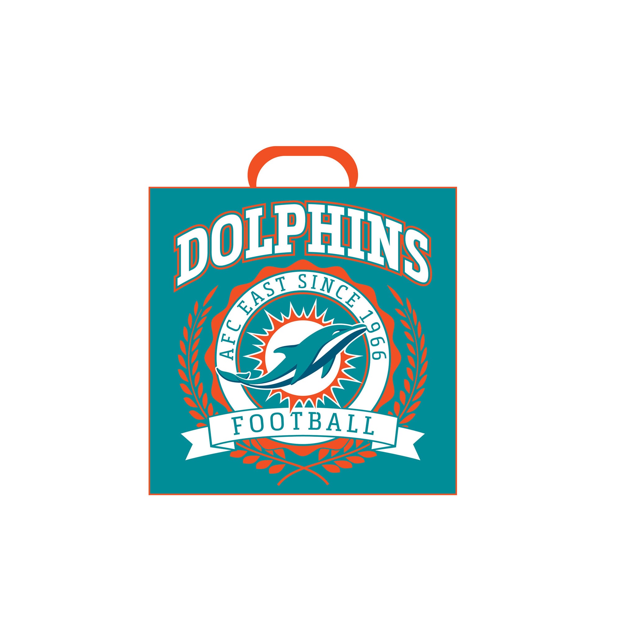 Pegasus Miami Dolphins 14" Crest Logo Stadium Cushion