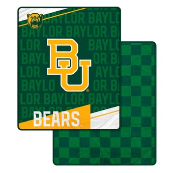 Pegasus Baylor Bears 60" x 70" Diagonal Ghost Checkered Double-Sided Blanket