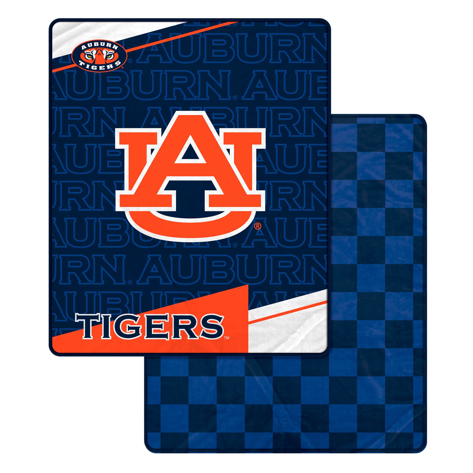 Pegasus Auburn Tigers 60" x 70" Diagonal Ghost Checkered Double-Sided Blanket