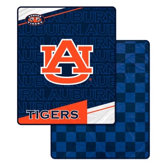Pegasus Auburn Tigers 60" x 70" Diagonal Ghost Checkered Double-Sided Blanket