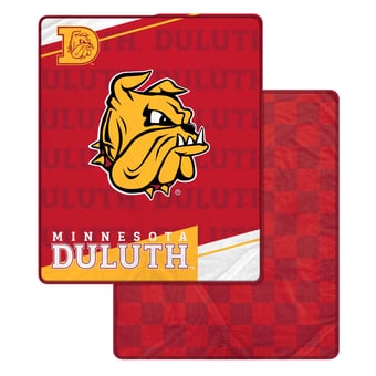 Pegasus Minnesota Duluth Bulldogs 60" x 70" Diagonal Ghost Checkered Double-Sided Blanket