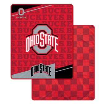 "Pegasus Ohio State Buckeyes 60"" x 70"" Diagonal Ghost Checkered Double-Sided Blanket"