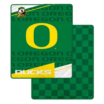 Pegasus Oregon Ducks 60" x 70" Diagonal Ghost Checkered Double-Sided Blanket