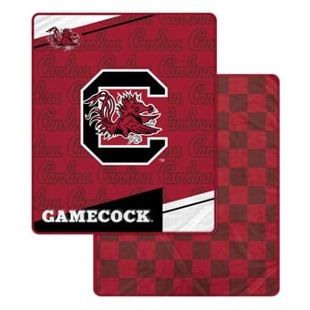 "Pegasus South Carolina Gamecocks 60"" x 70"" Diagonal Ghost Checkered Double-Sided Blanket"