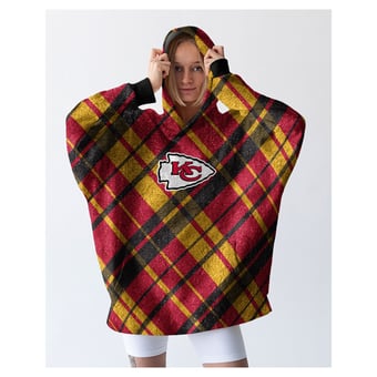 "Pegasus Kansas City Chiefs 34"" x 34"" Digital Dash Sherpa Hooded Fan Cape"