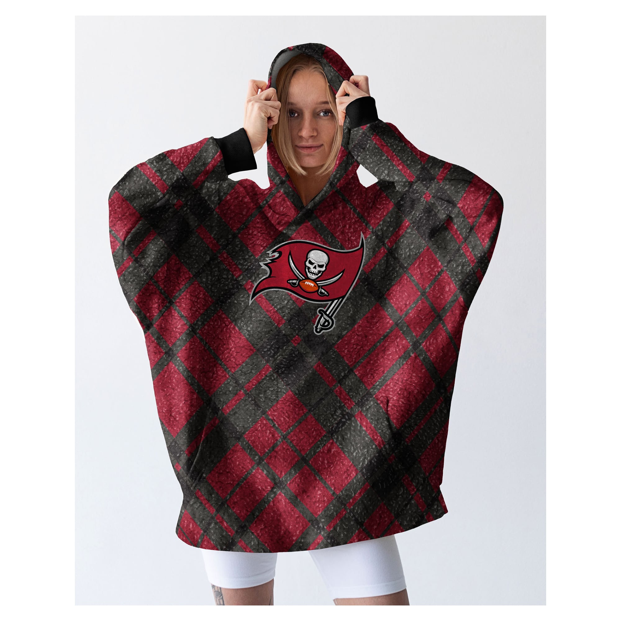 Pegasus Tampa Bay Buccaneers 34" x 34" Digital Dash Sherpa Hooded Fan Cape