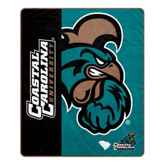 Pegasus Coastal Carolina Chanticleers 50" x 60" Endzone Ultra Soft Throw Blanket