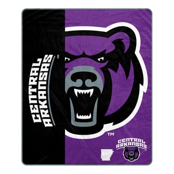 Pegasus Central Arkansas Bears 50" x 60" Endzone Ultra Soft Throw Blanket