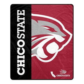 Pegasus Cal State Chico Wildcats 50" x 60" Endzone Ultra Soft Throw Blanket