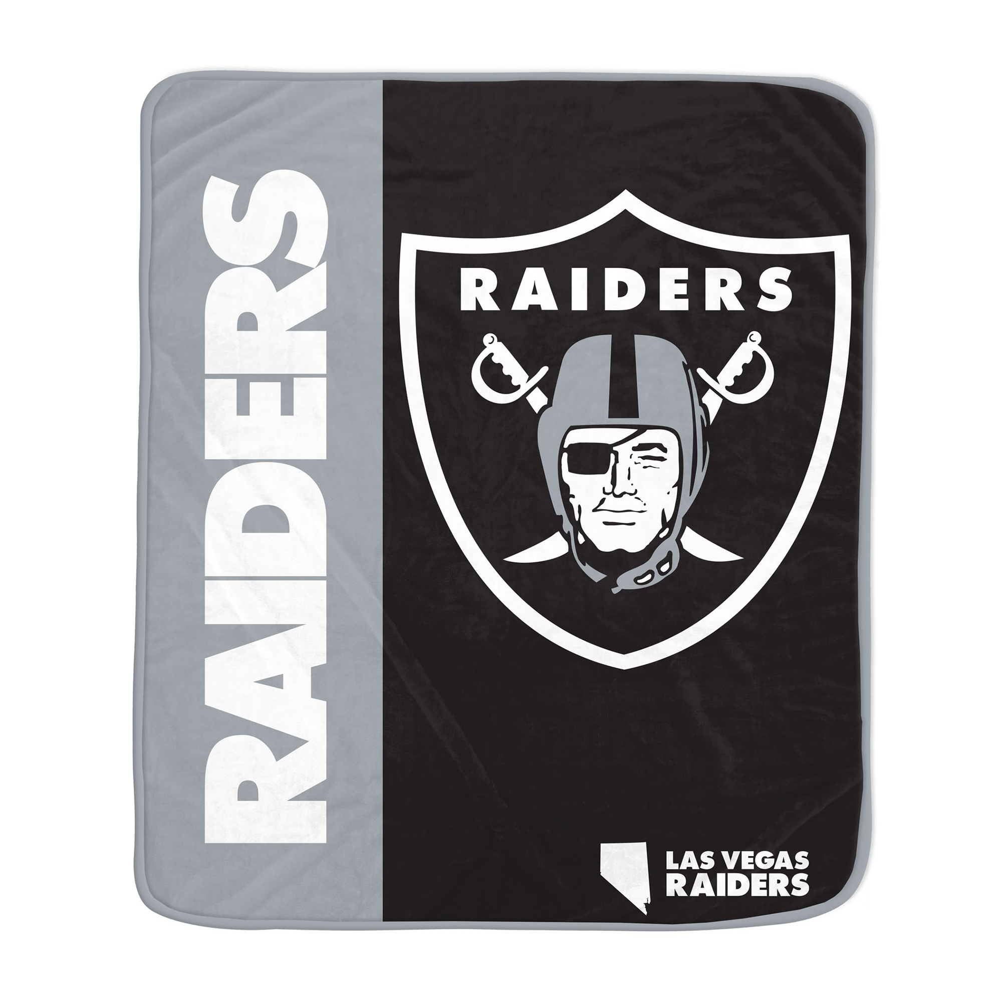 Pegasus Las Vegas Raiders 50" x 60" Endzone Ultra Soft Throw Blanket