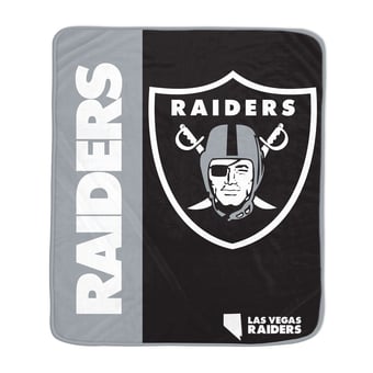 Pegasus Las Vegas Raiders 50" x 60" Endzone Ultra Soft Throw Blanket