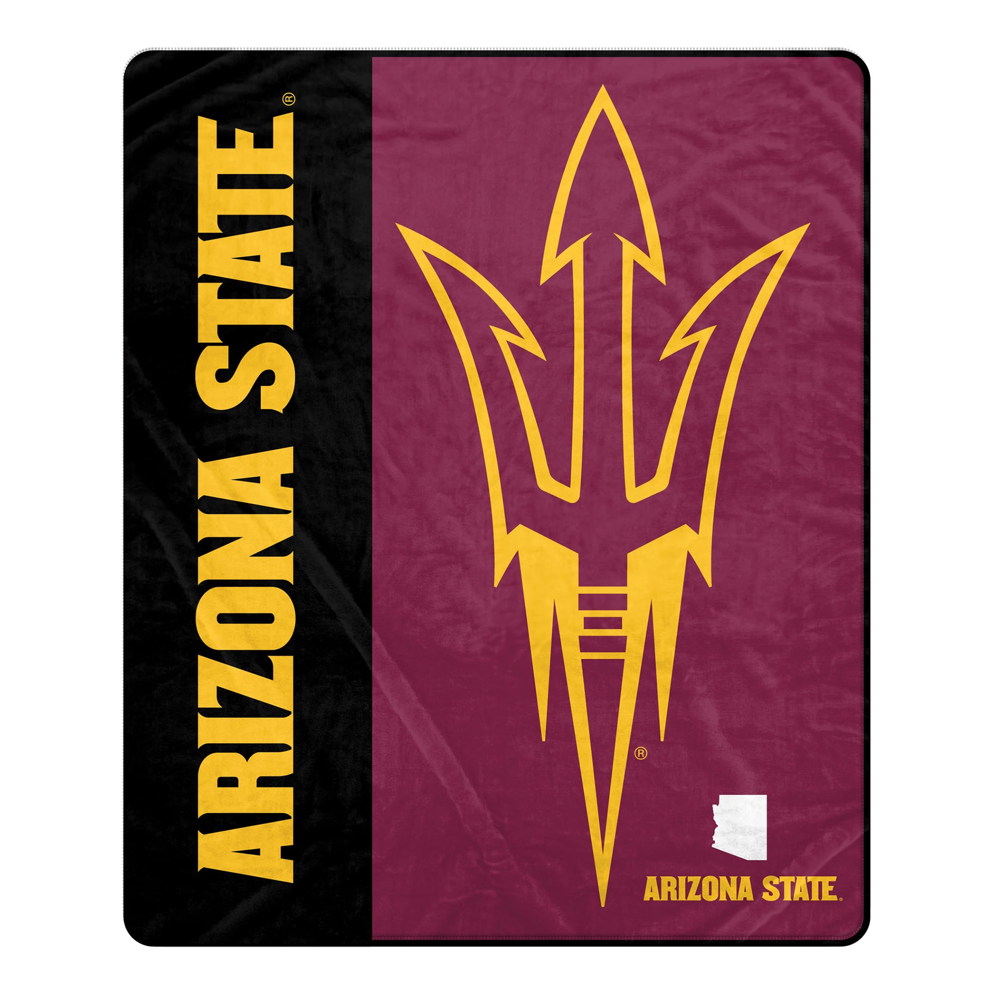 Pegasus Arizona State Sun Devils 50" x 60" Endzone Ultra Soft Throw Blanket