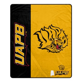Pegasus Arkansas Pine Bluff Golden Lions 50" x 60" Endzone Ultra Soft Throw Blanket