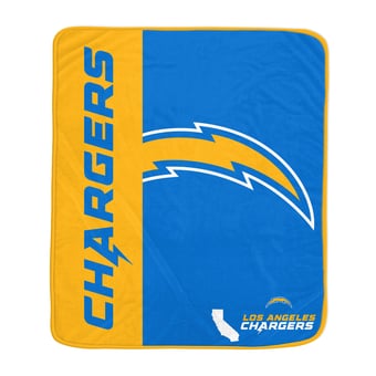 Pegasus Los Angeles Chargers 50" x 60" Endzone Ultra Soft Throw Blanket