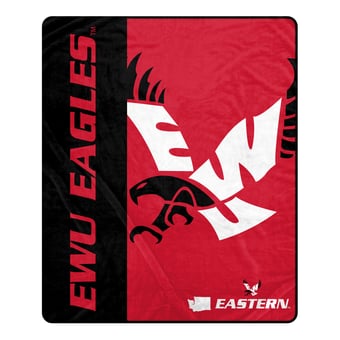 Pegasus Eastern Washington Eagles 50" x 60" Endzone Ultra Soft Throw Blanket