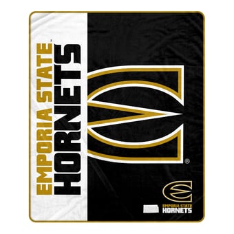 Pegasus Emporia State Hornets 50" x 60" Endzone Ultra Soft Throw Blanket