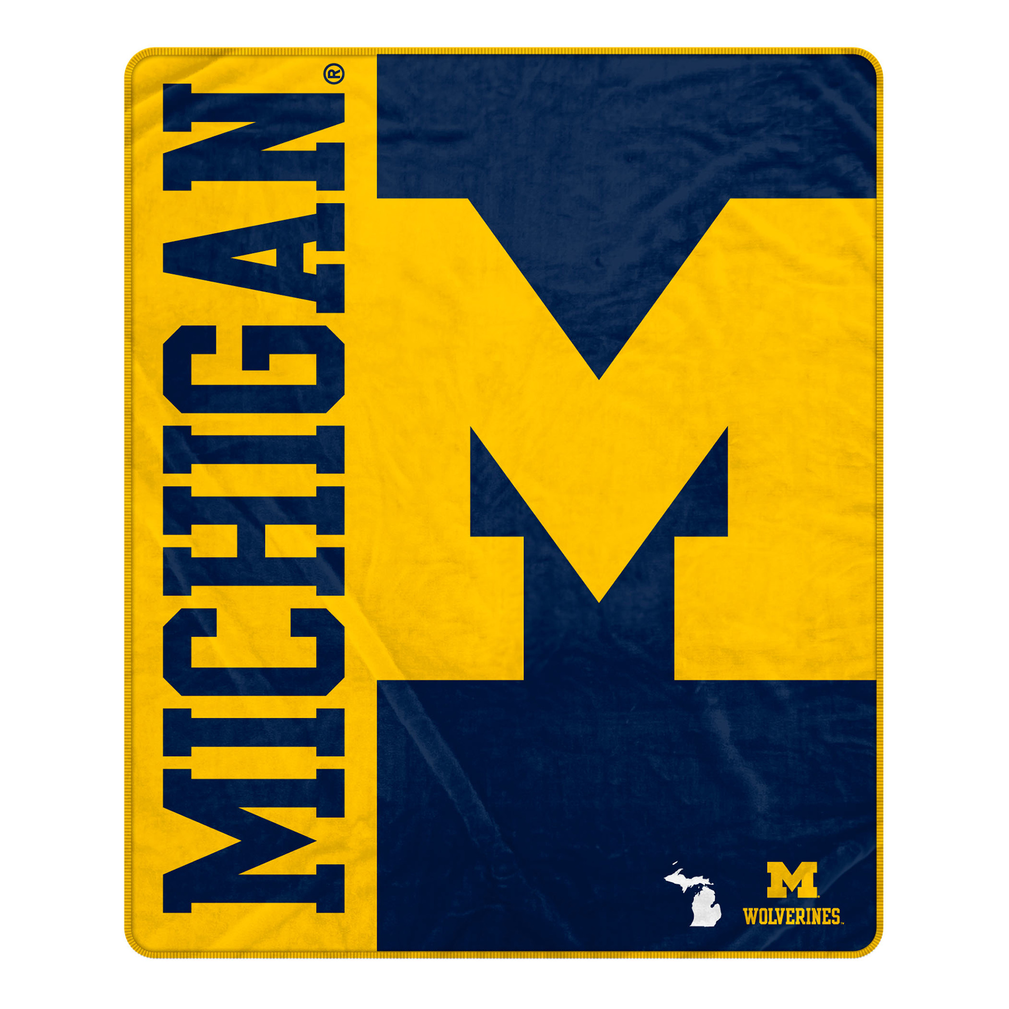 Pegasus Michigan Wolverines 50" x 60" Endzone Ultra Soft Throw Blanket