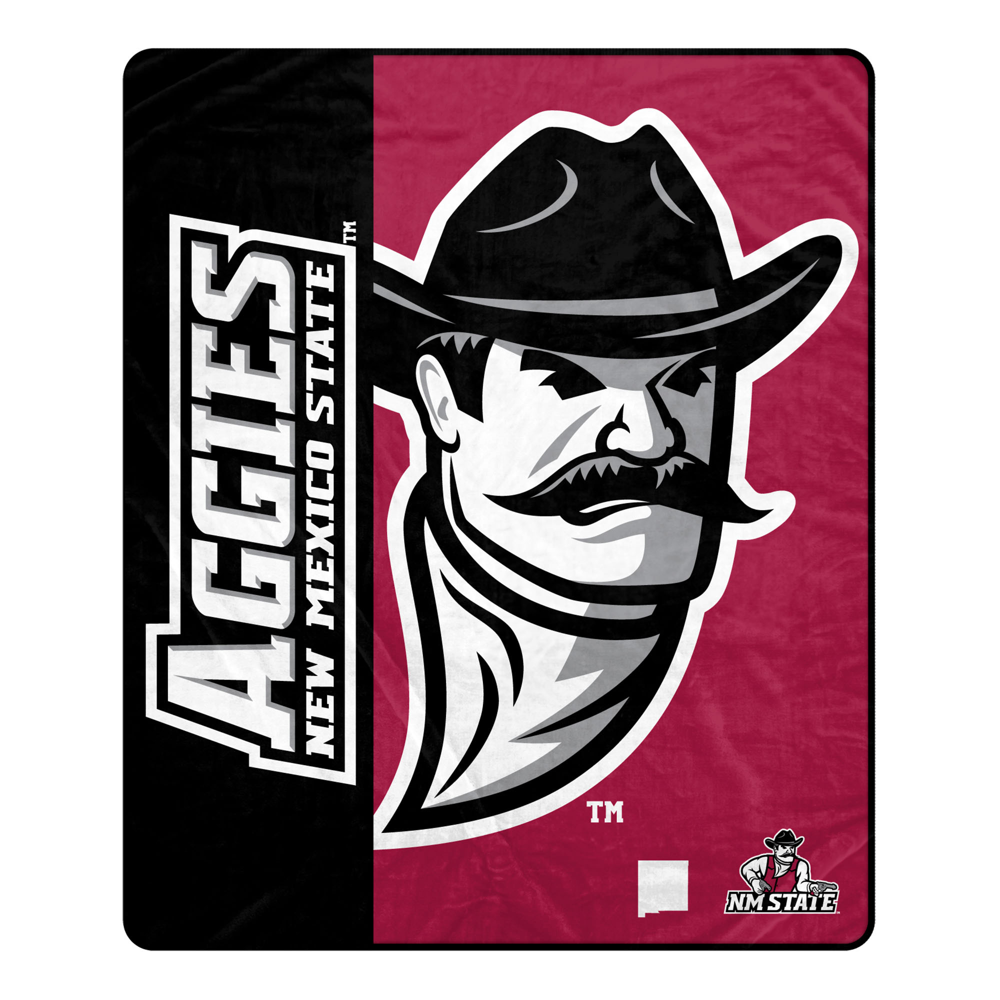 Pegasus New Mexico State Aggies 50" x 60" Endzone Ultra Soft Throw Blanket