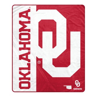 "Pegasus Oklahoma Sooners 50"" x 60"" Endzone Ultra Soft Throw Blanket"