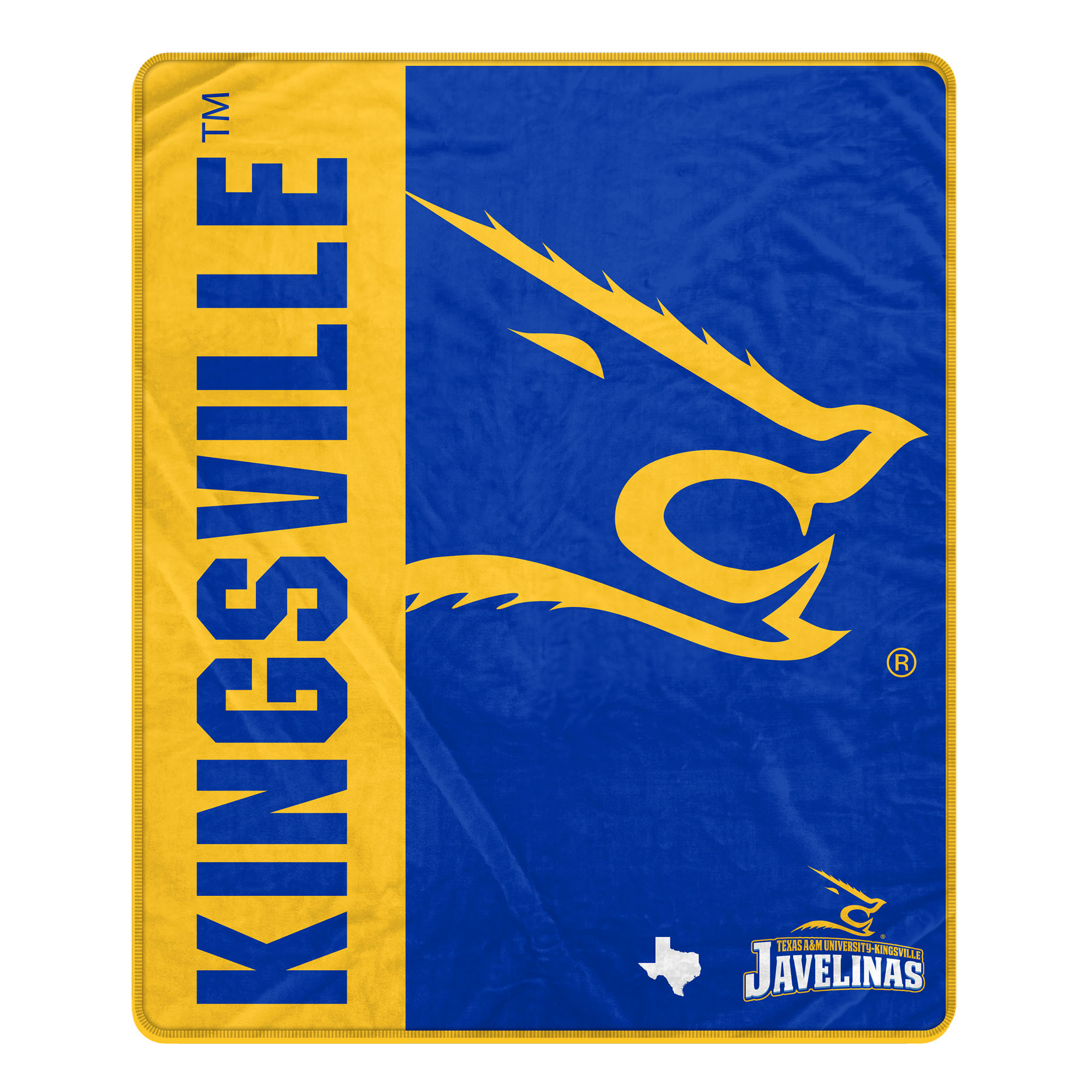 Pegasus Texas A&M Kingsville Javelinas 50" x 60" Endzone Ultra Soft Throw Blanket