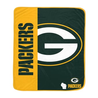 "Pegasus Green Bay Packers 50"" x 60"" Endzone Ultra Soft Throw Blanket"