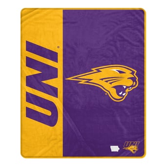 Pegasus Northern Iowa Panthers 50" x 60" Endzone Ultra Soft Throw Blanket