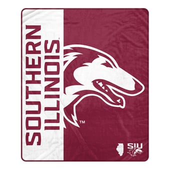 Pegasus Southern Illinois Salukis 50" x 60" Endzone Ultra Soft Throw Blanket