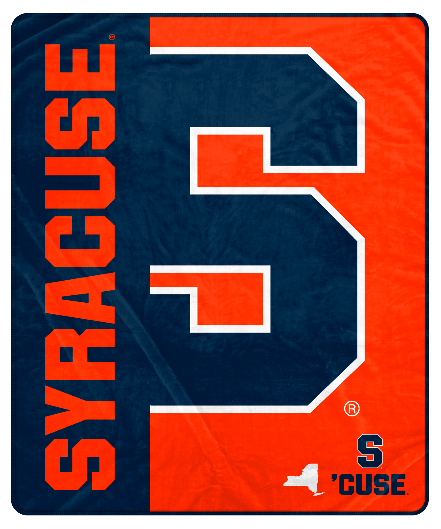 Pegasus Syracuse Orange 50" x 60" Endzone Ultra Soft Throw Blanket